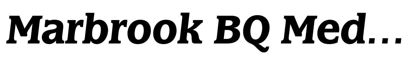 Marbrook BQ Medium Italic